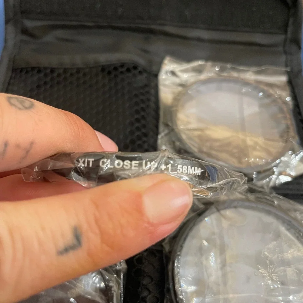 Xit 58mm Close Up Macro Filter Set +1 +2 +4 +10 Diopter with Case